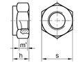 Самоконтрящаяся шестигранная гайка DIN 980 (фото) (вид 2)
