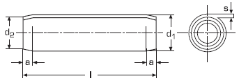 Спиральный цилиндрический штифт DIN 7343