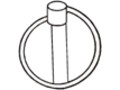 Быстросъемный шплинт (штифт) DIN 11023 с кольцом (фото)